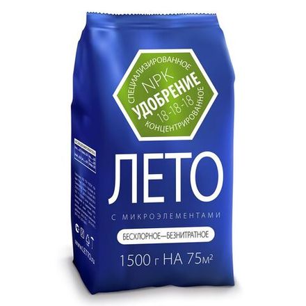 Удобрение Летнее с микроэлементами 1,5кг (10) минеральное Летто
