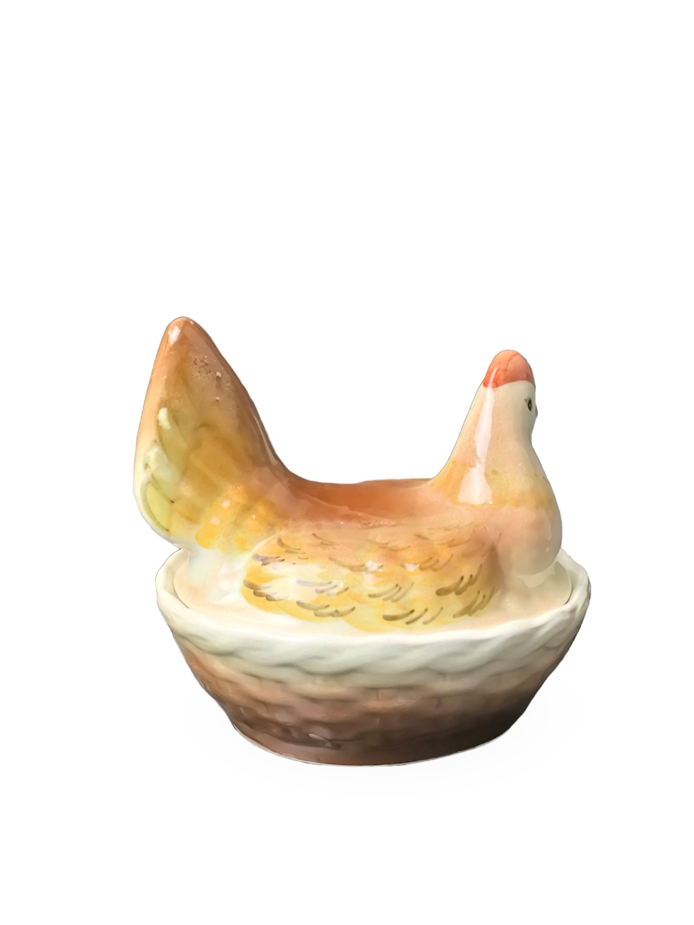 Фаянсовая масленка "Курочка" (ЗиК "Конаково")