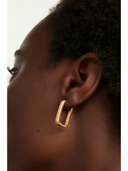 Серьги Super Nova серебро 925 пробы покрытое золотом