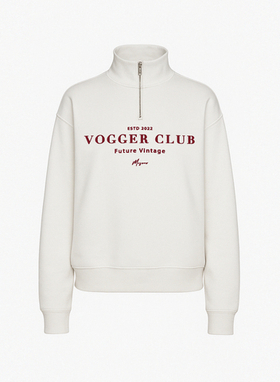 Олимпийка zip "vogger club" молочная