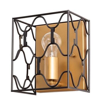 Настенный светильник 2021/04 AP-1 золото/чёрный Dunkan Divinare