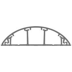Кабель-канал ЭРА KK-70-16-FLG напольный светло-серый RAL 7035 70х16мм 42м