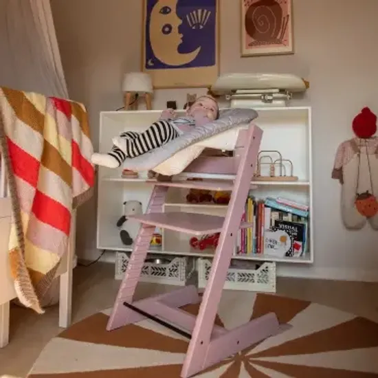 Стульчик для кормления STOKKE Tripp Trapp комплект 4 в 1 (Heather Mauve)