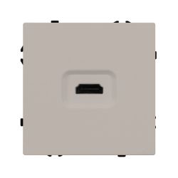 Механизм HDMI розетки SCT-NOBE-MHD1-SFPL-CA (Arlight, Кашемир) 061842