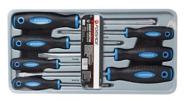 Набор отверток магнитных ''Profi''S2, 7пр. (PH:1x80,2х100,3х150мм, SL:4x100, 5.5х125, 6.5х150, 8х175мм)в лотке Forsage F-20713