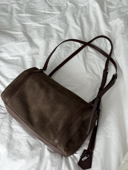 Сумка из натуральной замши