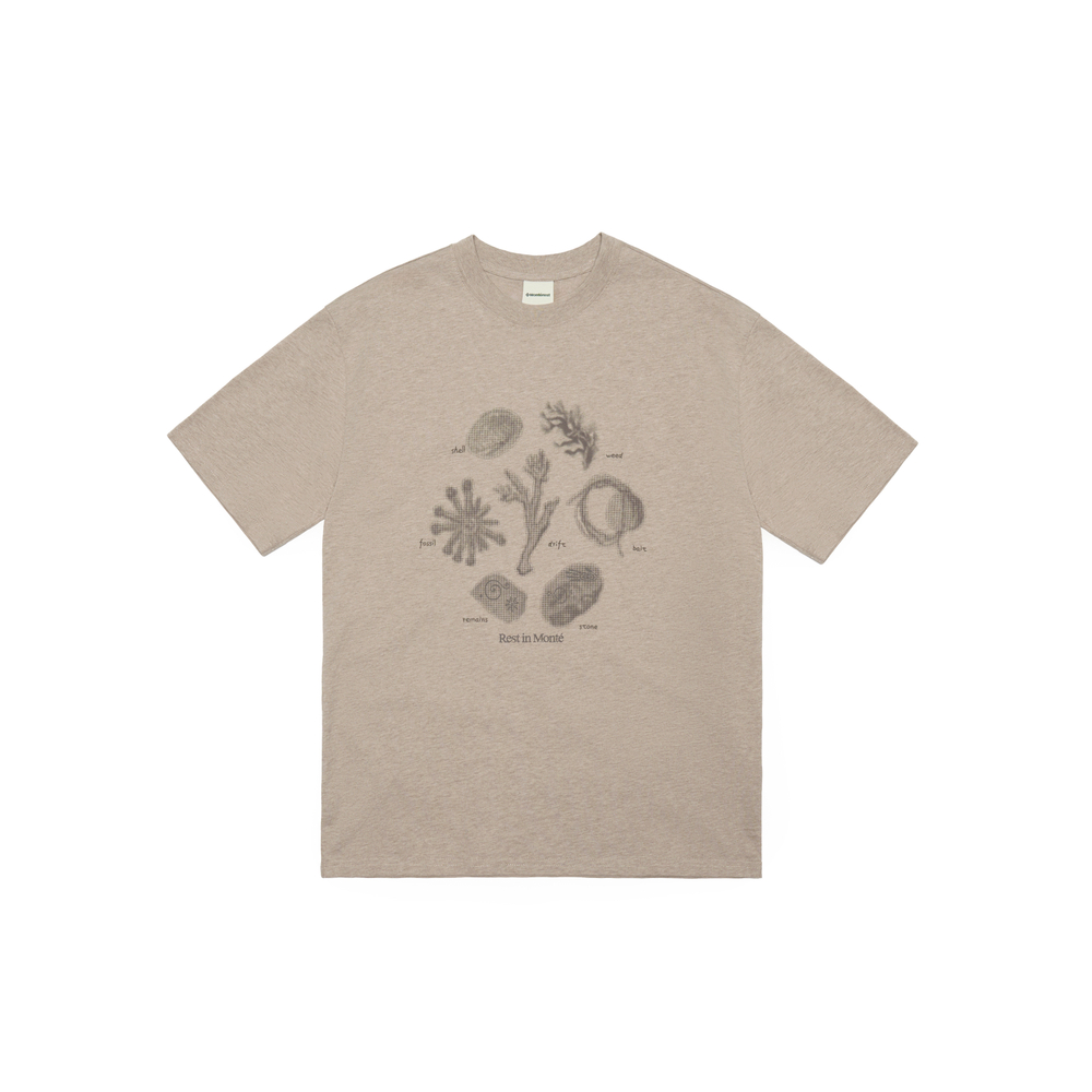 Футболка Nothomme Monterest Loose Fit Hiking T-Shirt "Milk Cofee Brown"