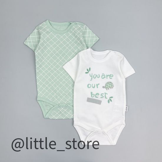 Боди хлопковые "Turtle family"