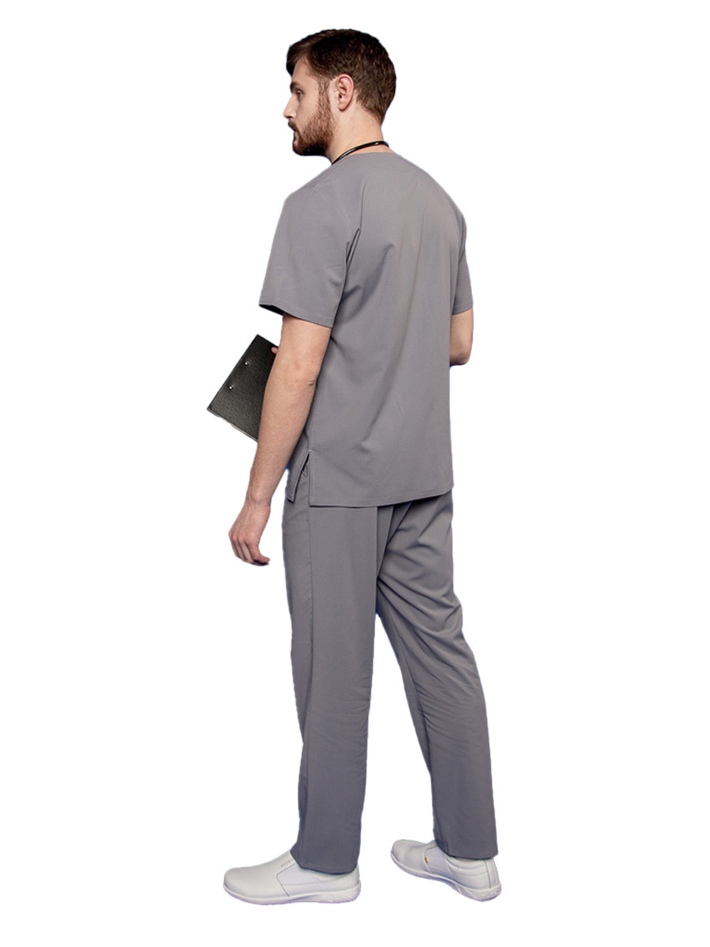 Брюки медицинские женские Pulse R122 с эластичным поясом, коралловый, 50