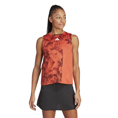 Женская теннисная майка adidas Paris MA Tank Top Women - Dark Red