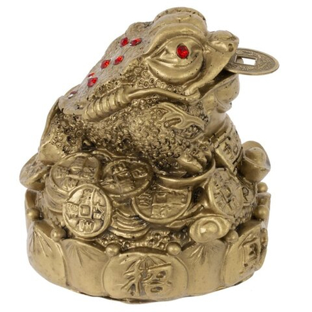 GAEM Фигурка декоративная "Лягушка денежная", L7,5 W7 H7,5 см