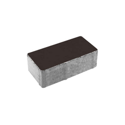 Тротуарная плитка ПРЯМОУГОЛЬНИК 200x100 мм - Стандарт Коричневый