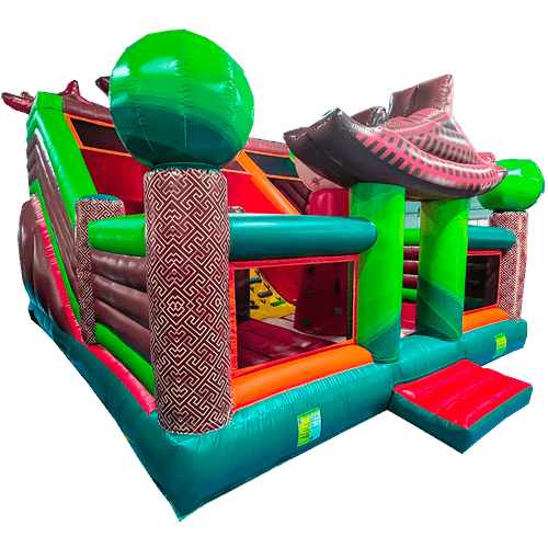 Коммерческий надувной батут “Хижина Дракона” 7,5*6,5*5,5 м