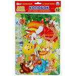 Макси-пазл мягкий (ЕВА) 12эл. "Колобок" в пакет 4690590104217 (Умные игры)