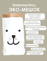 Эко-мешок размера L (75*50 см) МИШКА