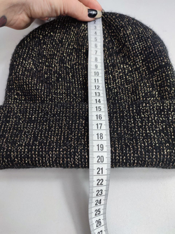 Шапка-бини с люрексом