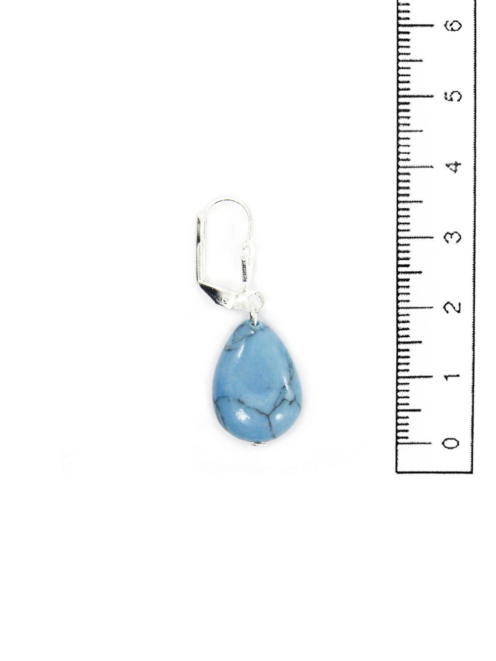 Серьги из бирюзы bise001-ka