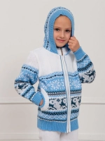 Кофта вязаная на молнии