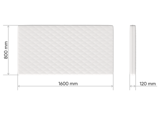 Матрас кокос/eco-foam/латекс 12 см (80*160 см)