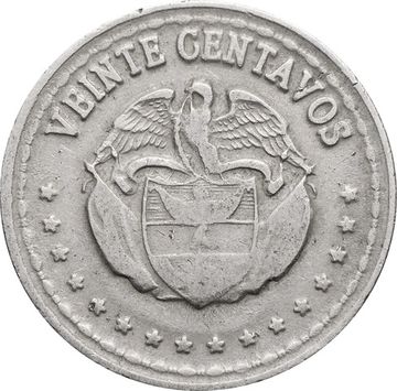 20 сентаво 1956-1966 Колумбия