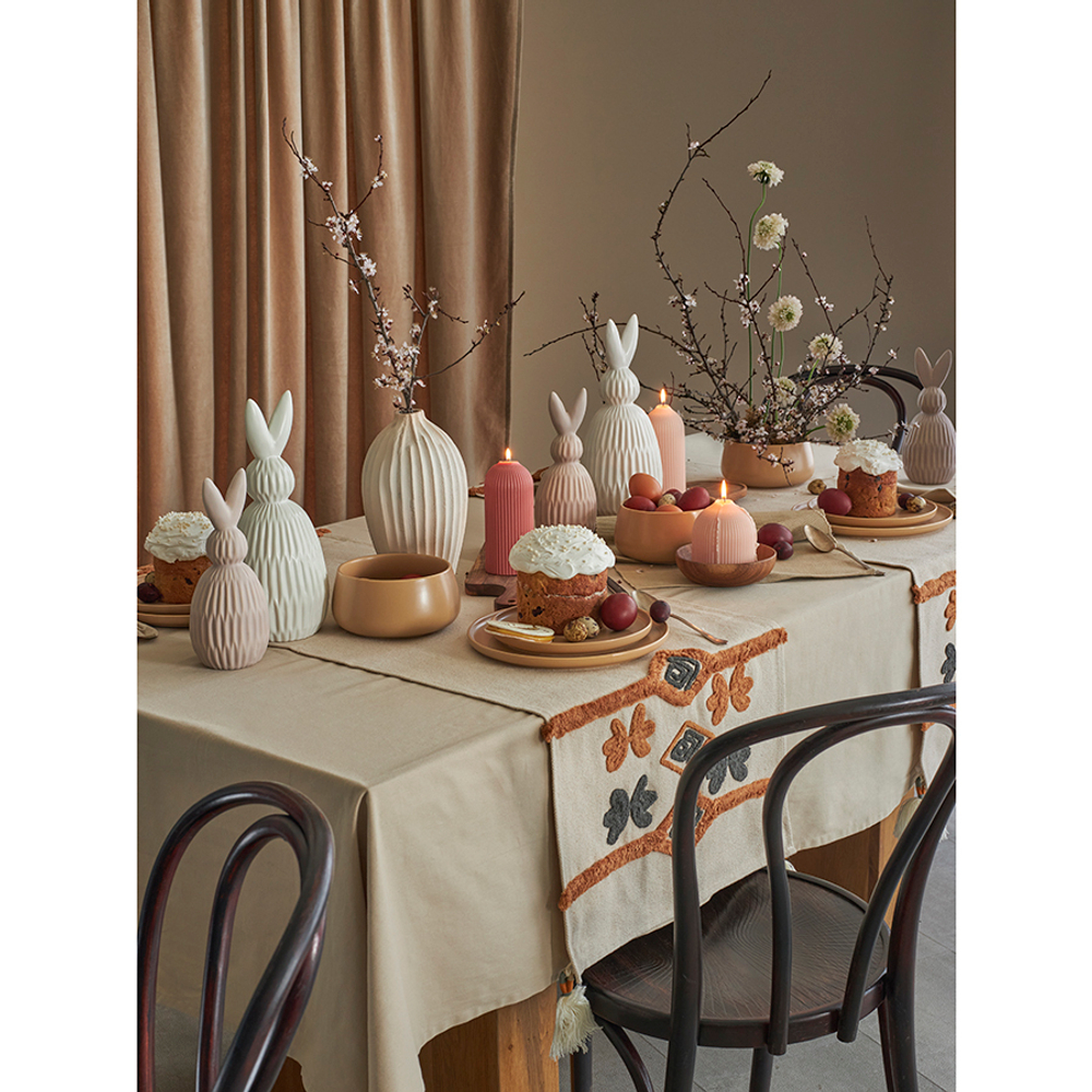 Декор из фарфора белого цвета trendy bunny из коллекции essential, 12,5х12,5x30,5 см