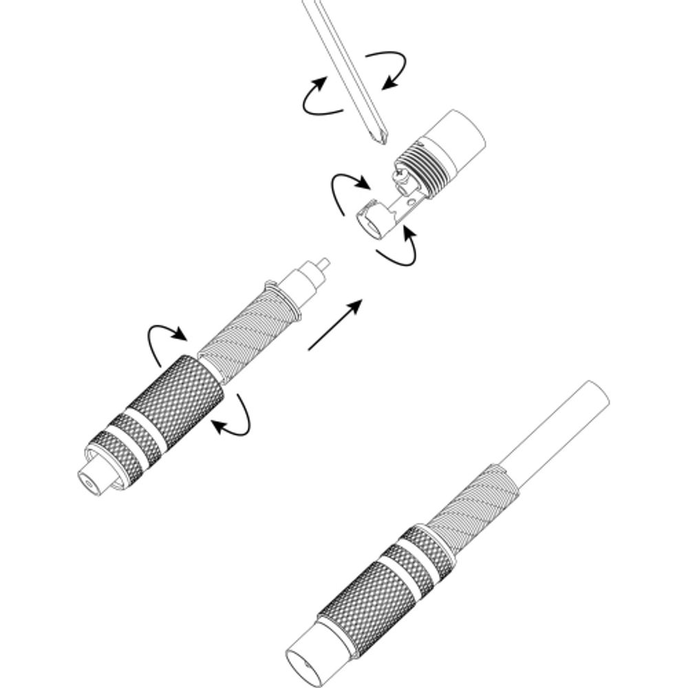 Разъем ЭРА штекер TV c пружиной никель упаковка 100 шт.