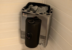 Электрическая печь SAWO Mini X MX-23NB-Z (2,3 кВт, встроенный пульт, внутри оцинковка, снаружи нержавейка)