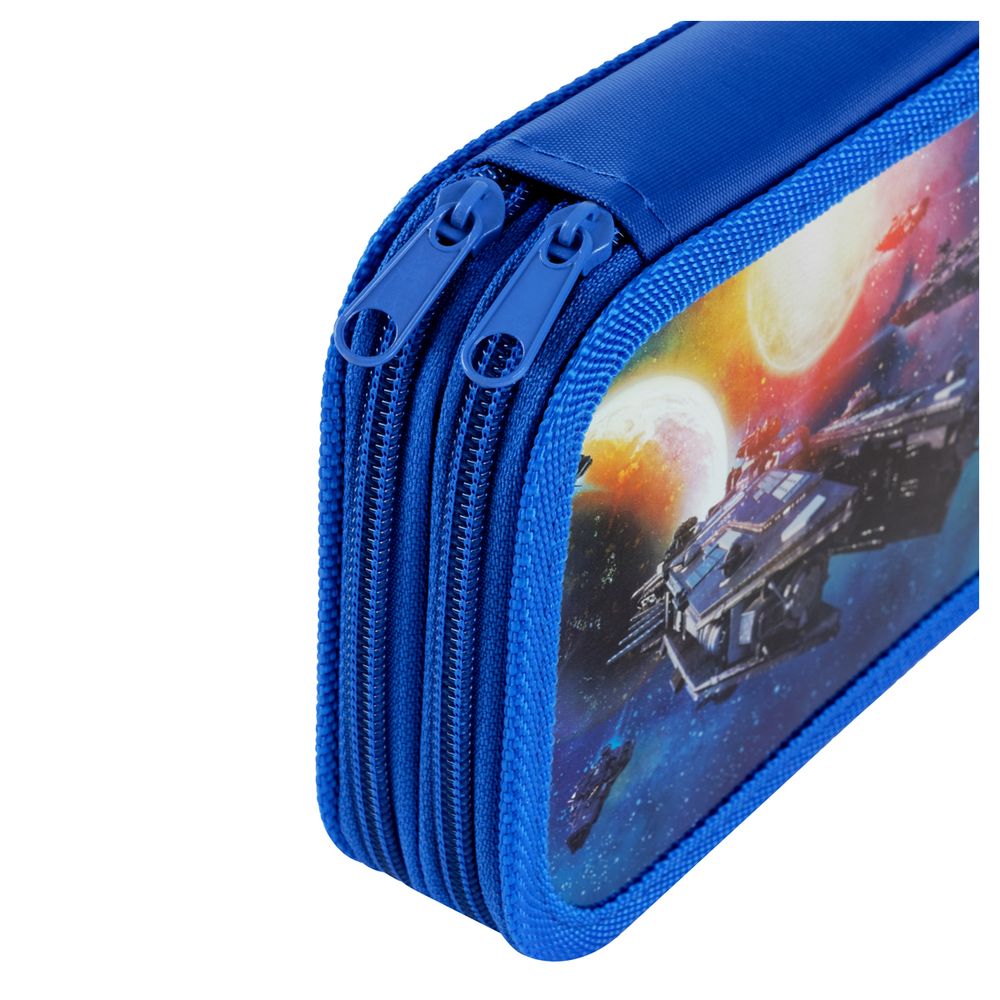 Пенал 2 отделения, 190*110 ArtSpace "Galaxy", ламинированный картон, софт-тач