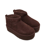 Кожаные угги w classic ultra mini UGG - коричневый(1135092)