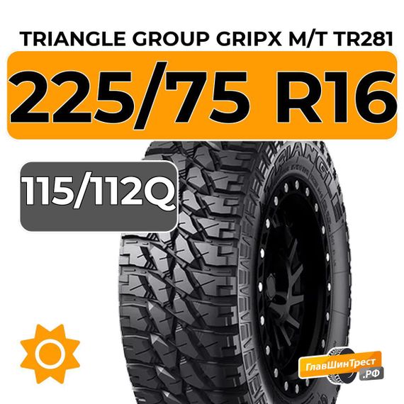 Triangle Group GripX M/T TR281 225/75 R16C 115/112Q XL