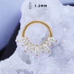 Кликер 9K v.2 Marquise Crystal PVD Yellow 1.2мм