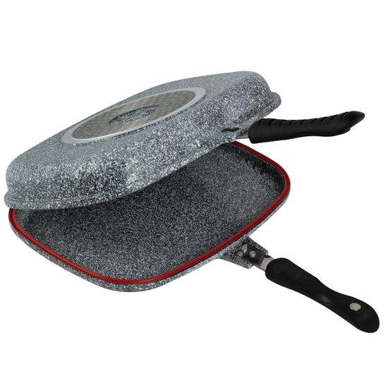 Сковорода-гриль двойная с мраморным покрытием Ofenbach NB 100516 из литого алюминия