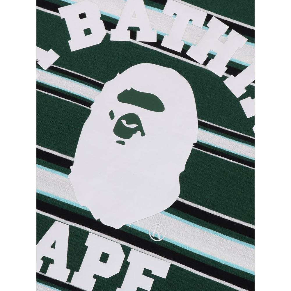 A Bathing Ape Bathing Ape Striped Футболка зеленый