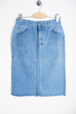 Юбка джинсовая стильная, визуально на 48 размер