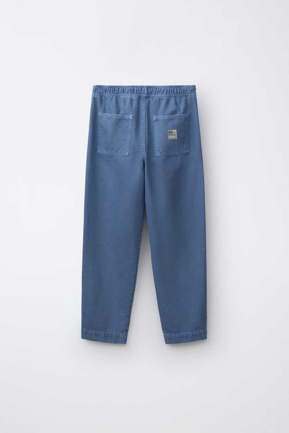 ZARA СТРУЯЩИЕСЯ БРЮКИ ИЗ ТВИЛА, СИНИЙ