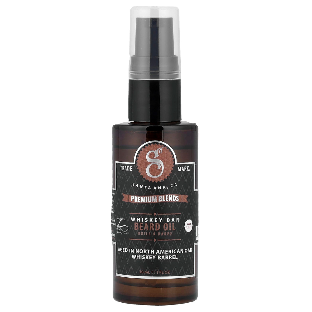 Suavecito, Premium Blends, масло для бороды, со вкусом виски, 30 мл (1 жидк. унция)
