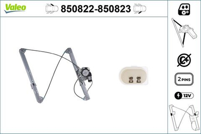 VALEO - 850822-VAL - Window Regulator