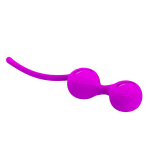 Лиловые вагинальные шарики 3,3см на сцепке Baile Kegel Tighten Up I BI-014490-1