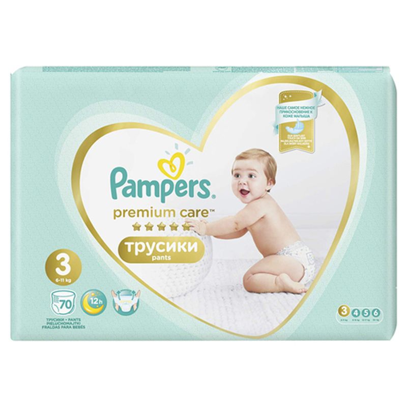 Трусики ночные Pampers premium care 3 6-11 кг 28 шт/упак