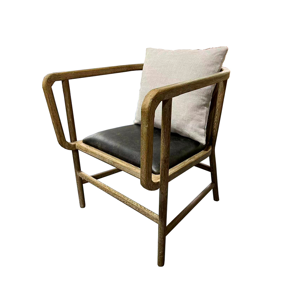 Полукресло Roomers Furniture hac6018-oak/a006b-2/cp155