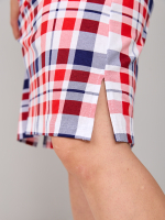 Туника Т-012/клетка-белосинекрасная