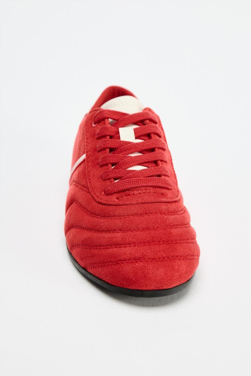 ZARA СТЕГАНЫЕ КРОССОВКИ, КРАСНЫЙ