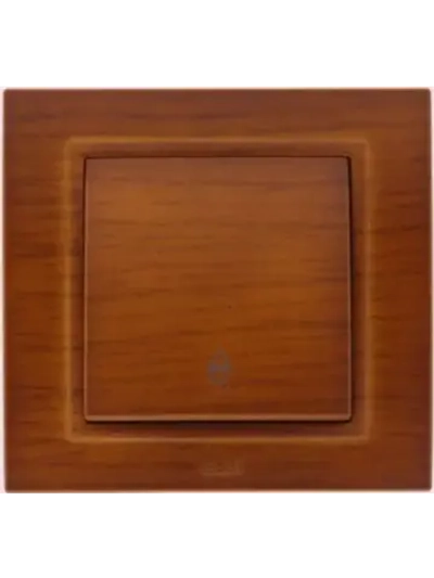 Выключатель одноклавишный Zena  проходной вишня