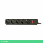 Сетевой фильтр PC Pet AP01006-3-BK черный