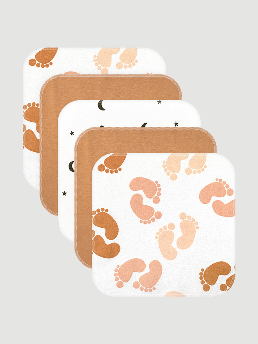 Набор платочков-слюнявчиков Mjölk Ножки