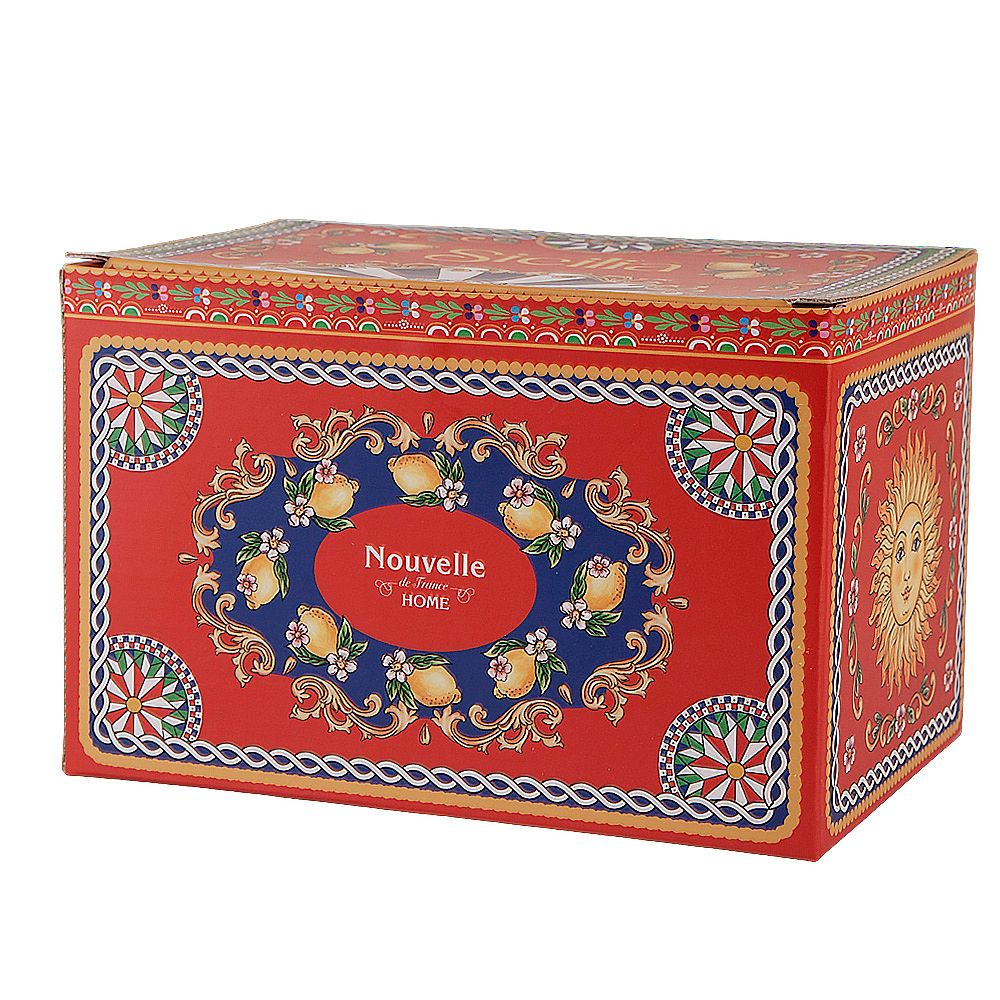 Чайник "Sicilia Limone" v=650мл (фарфор) (подарочная упаковка)