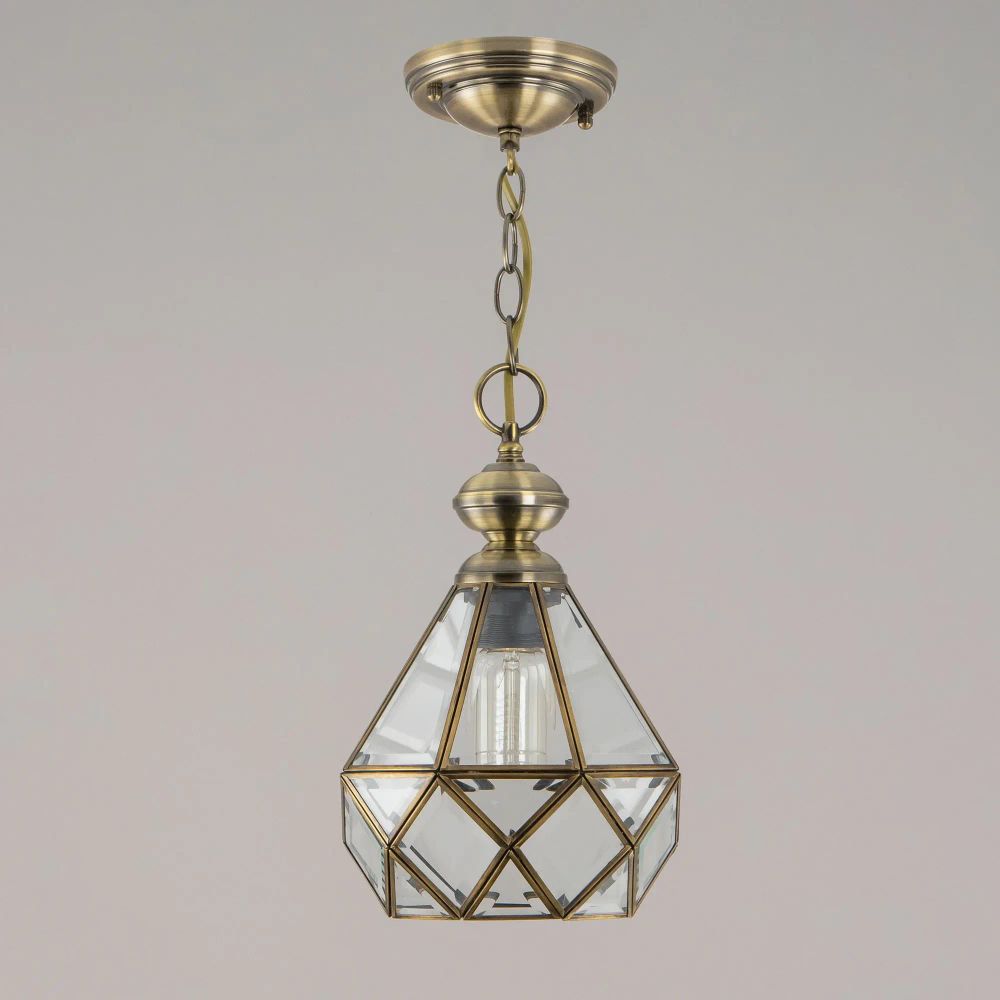 Citilux Витра-1 CL442110 Подвесной светильник витражный Бронза