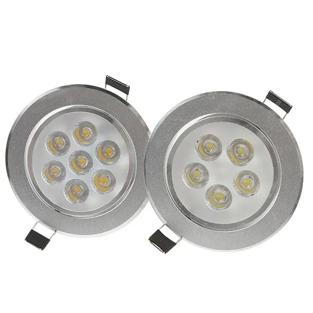 Алюминиевый круглый встраиваемый светодиодный светильник 36 W белый свет