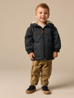 Куртка с флисовой подкладкой для мальчика Next Q60-455, Черный