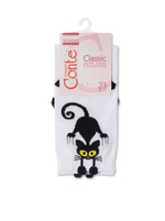 CONTE Хлопковые носки CLASSIC с пикотом «Black cat»